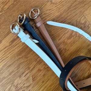NWOT Lot of 3 Girls/Teen Leather Faux Belts  31”